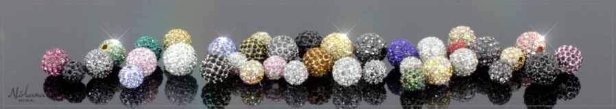 Himalaya krystal kugler - Pave beads - CZ krystaller