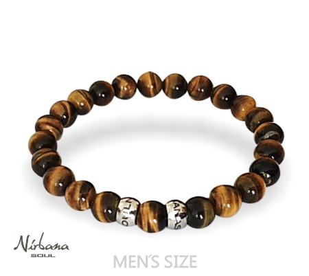 Exclusive Redgold Ur + 8mm. Matsort Armbånd + Classic Tiger-eye Armbånd