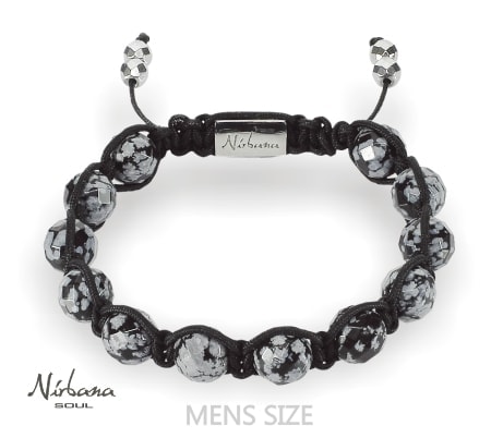 Snowflake Obsidian Armbånd