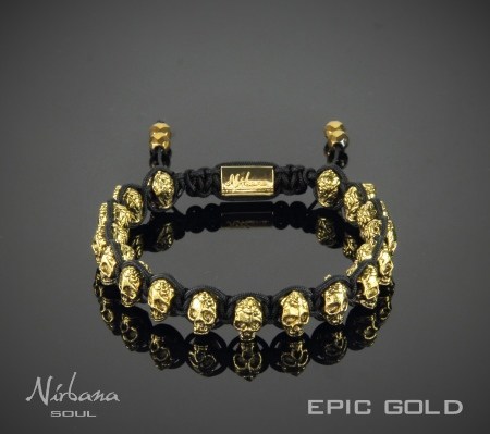Skulls armbånd - Epic Gold