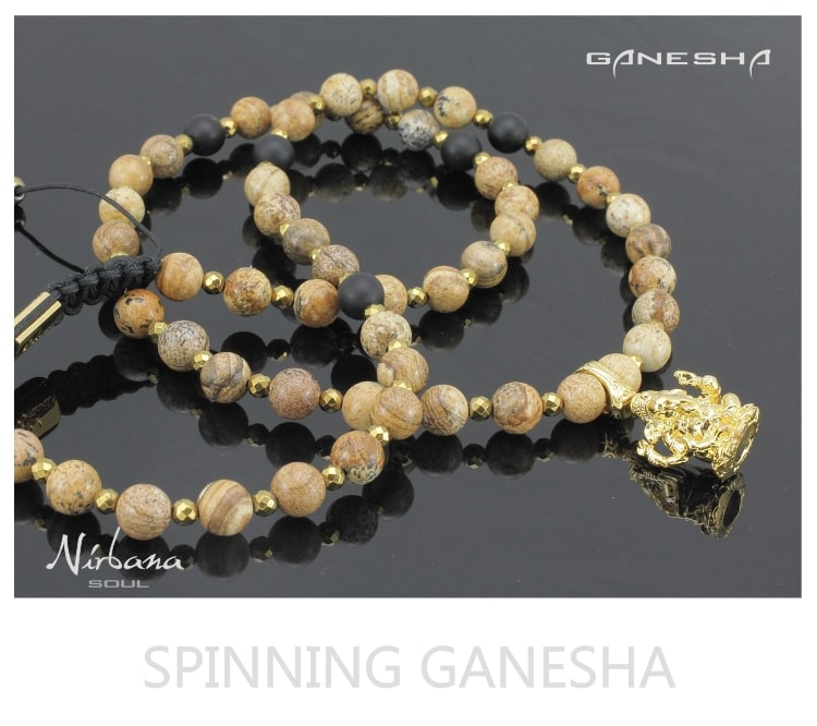 Spinning halskæde med Ganesha