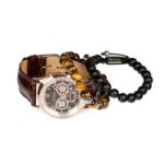 Exclusive Redgold Ur + 8mm. Matsort Armbånd + Classic Tiger-eye Armbånd