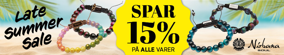 Spar 15% på alle varer i august 2026
